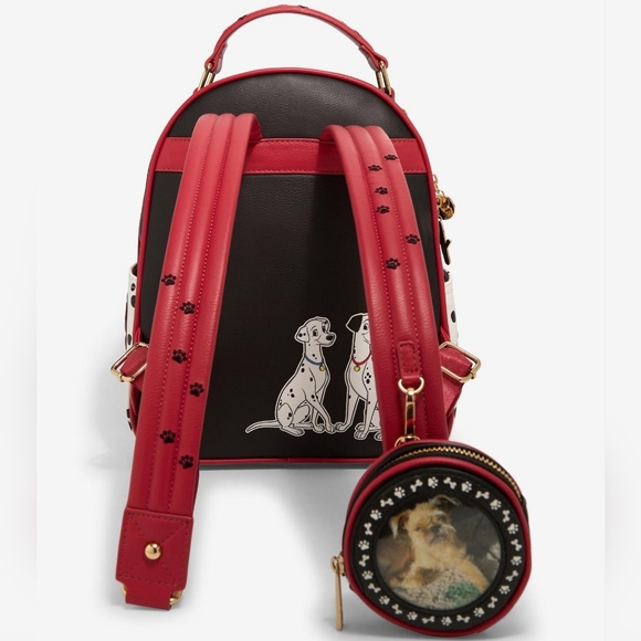 Brand New!Disney 101 Dalmatians Puppies Mini Backpack with Photo Coin Purse